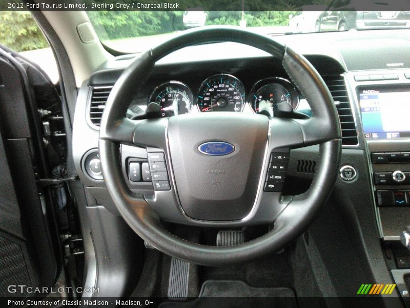 Sterling Grey / Charcoal Black 2012 Ford Taurus Limited