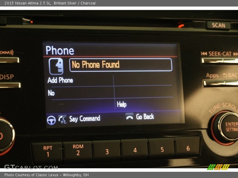 Brilliant Silver / Charcoal 2015 Nissan Altima 2.5 SL