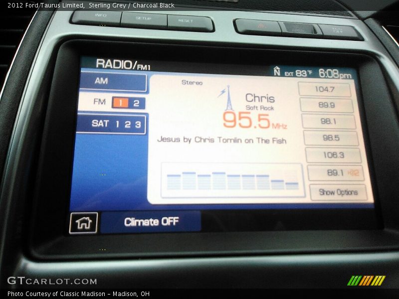 Sterling Grey / Charcoal Black 2012 Ford Taurus Limited