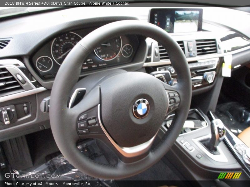 Alpine White / Cognac 2018 BMW 4 Series 430i xDrive Gran Coupe