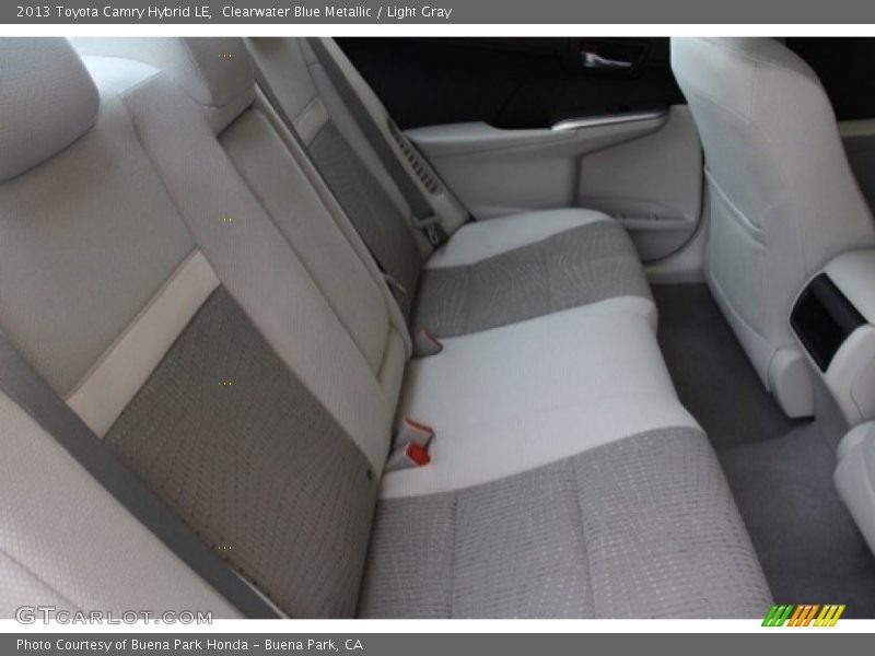 Clearwater Blue Metallic / Light Gray 2013 Toyota Camry Hybrid LE