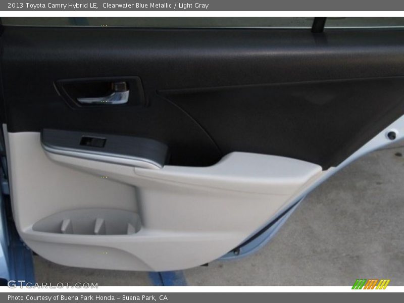 Clearwater Blue Metallic / Light Gray 2013 Toyota Camry Hybrid LE