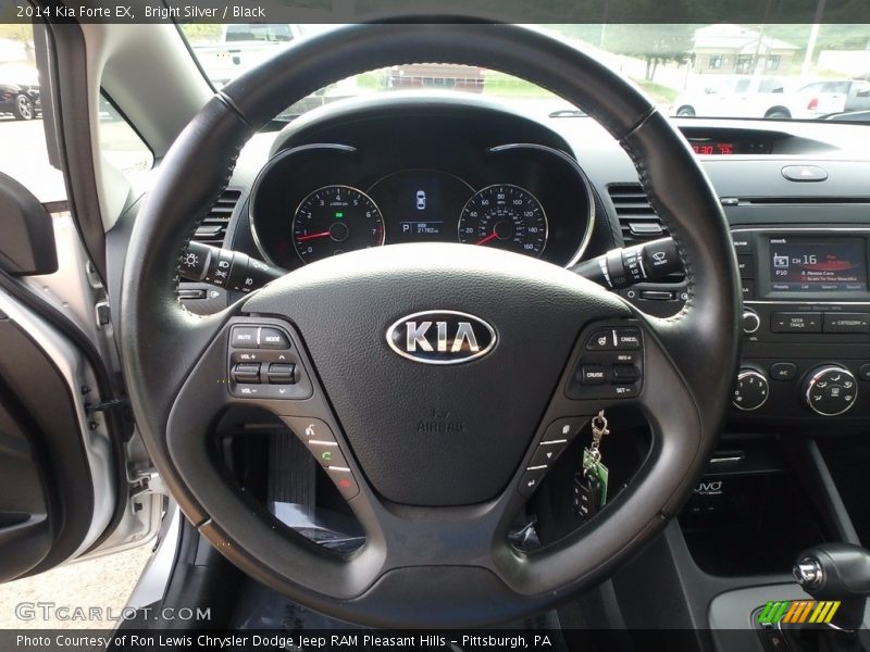 Bright Silver / Black 2014 Kia Forte EX