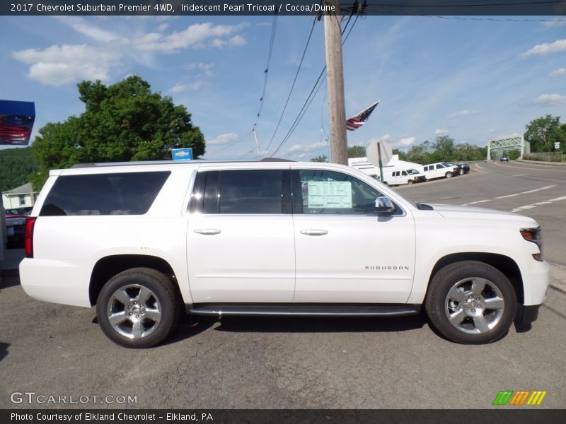 Iridescent Pearl Tricoat / Cocoa/Dune 2017 Chevrolet Suburban Premier 4WD