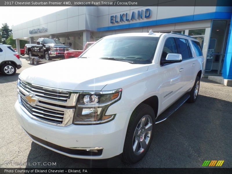 Iridescent Pearl Tricoat / Cocoa/Dune 2017 Chevrolet Suburban Premier 4WD