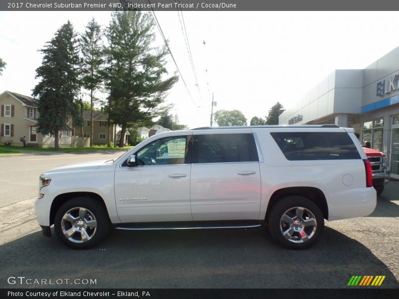 Iridescent Pearl Tricoat / Cocoa/Dune 2017 Chevrolet Suburban Premier 4WD