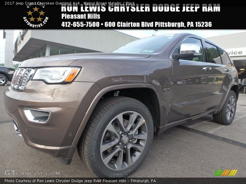 Walnut Brown Metallic / Black 2017 Jeep Grand Cherokee Overland 4x4