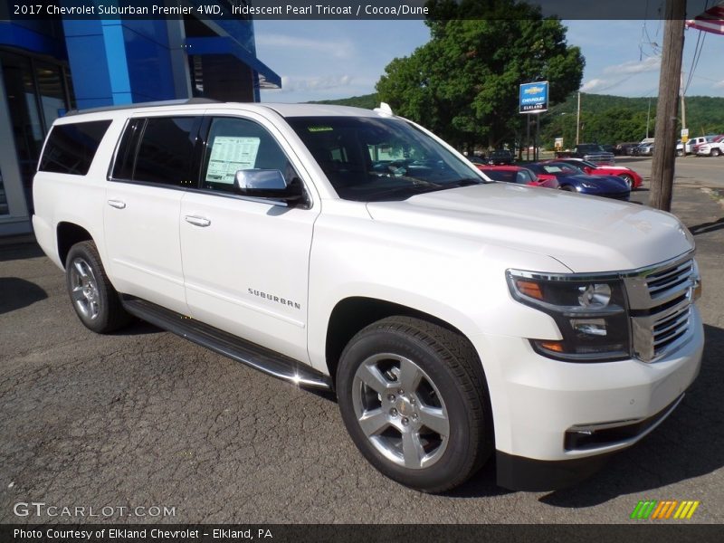 Iridescent Pearl Tricoat / Cocoa/Dune 2017 Chevrolet Suburban Premier 4WD