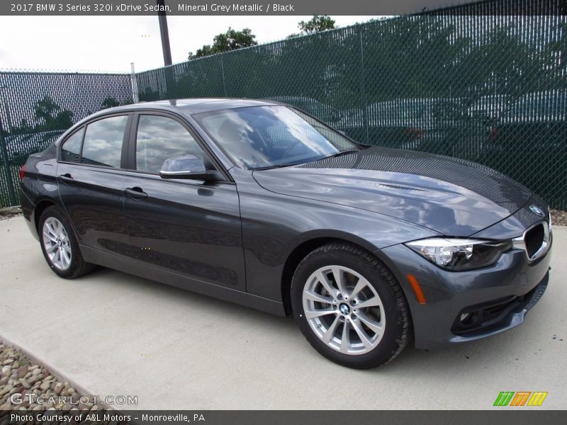 Mineral Grey Metallic / Black 2017 BMW 3 Series 320i xDrive Sedan