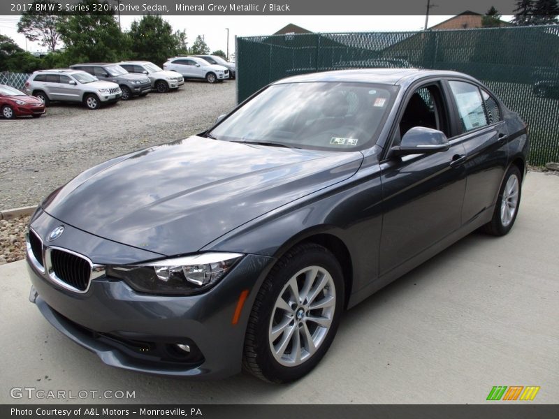 Mineral Grey Metallic / Black 2017 BMW 3 Series 320i xDrive Sedan