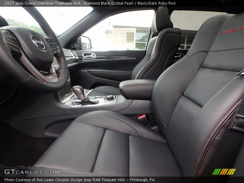 Front Seat of 2017 Grand Cherokee Trailhawk 4x4