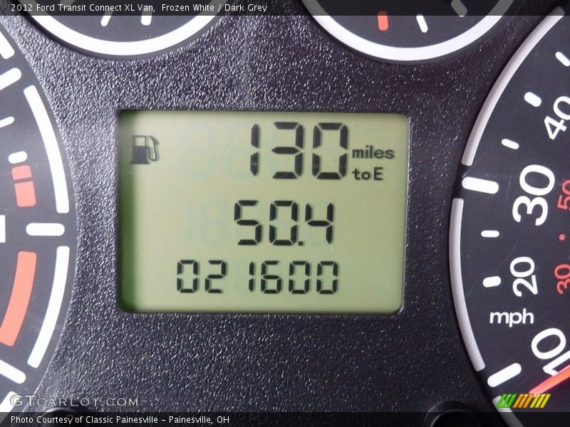 Frozen White / Dark Grey 2012 Ford Transit Connect XL Van