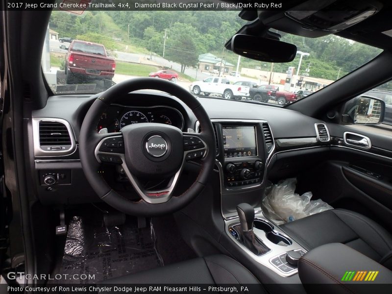 2017 Grand Cherokee Trailhawk 4x4 Black/Dark Ruby Red Interior