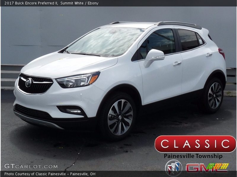 Summit White / Ebony 2017 Buick Encore Preferred II