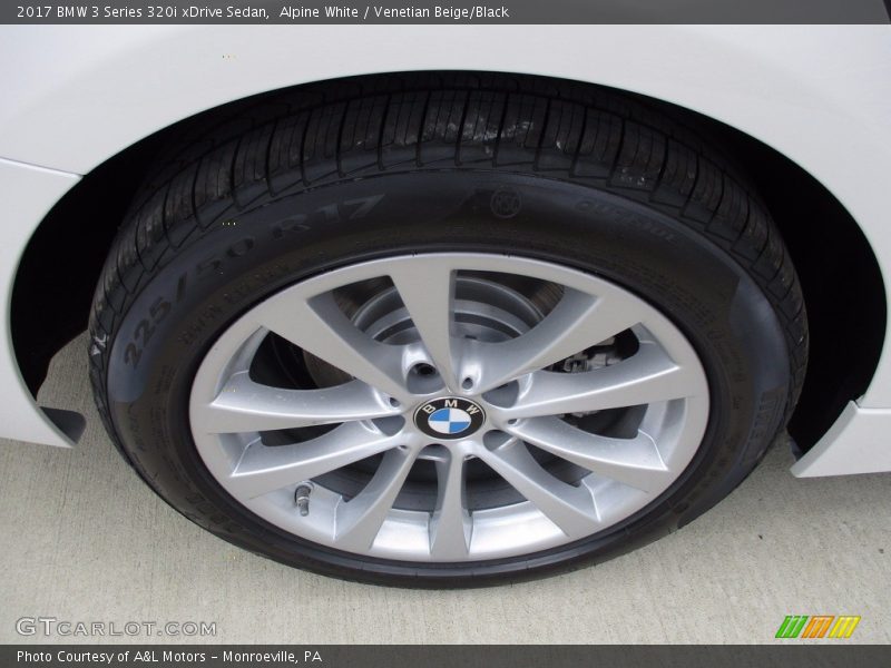 Alpine White / Venetian Beige/Black 2017 BMW 3 Series 320i xDrive Sedan