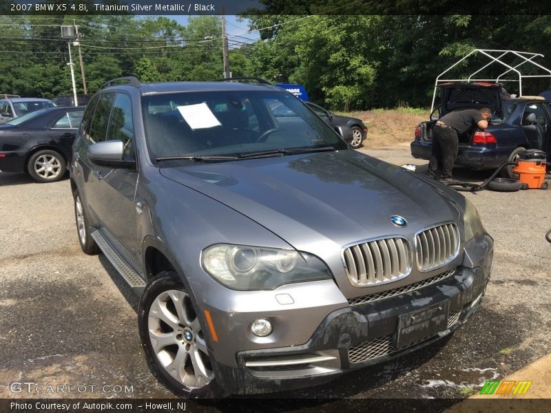 Titanium Silver Metallic / Black 2007 BMW X5 4.8i