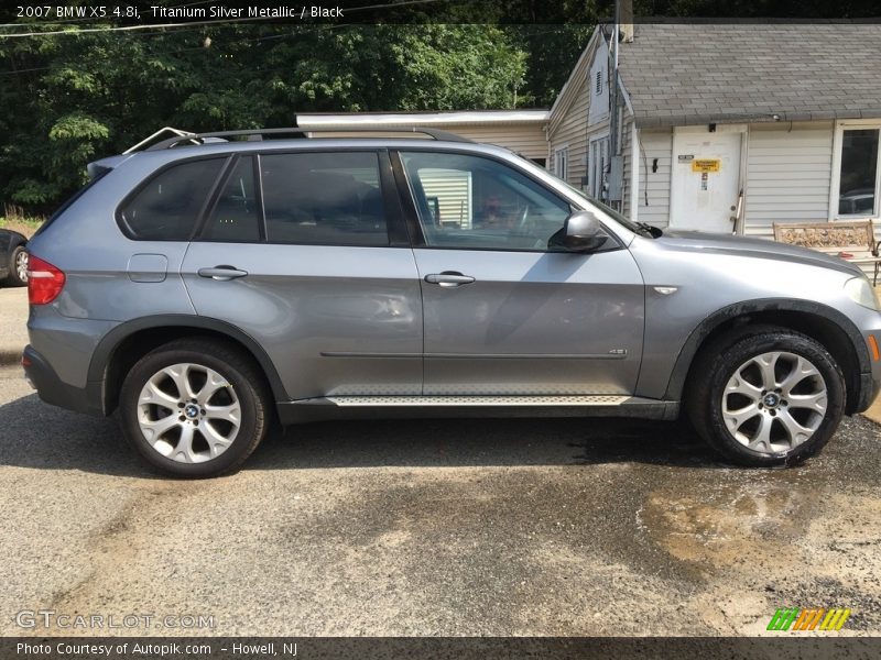 Titanium Silver Metallic / Black 2007 BMW X5 4.8i