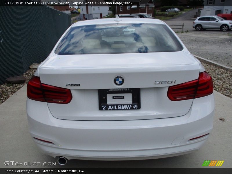 Alpine White / Venetian Beige/Black 2017 BMW 3 Series 320i xDrive Sedan