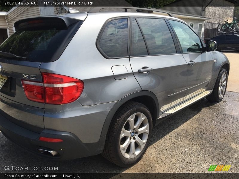 Titanium Silver Metallic / Black 2007 BMW X5 4.8i