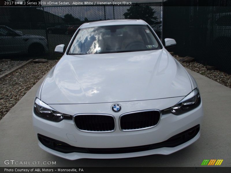 Alpine White / Venetian Beige/Black 2017 BMW 3 Series 320i xDrive Sedan