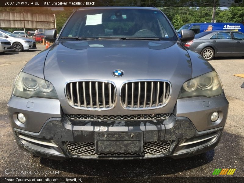Titanium Silver Metallic / Black 2007 BMW X5 4.8i