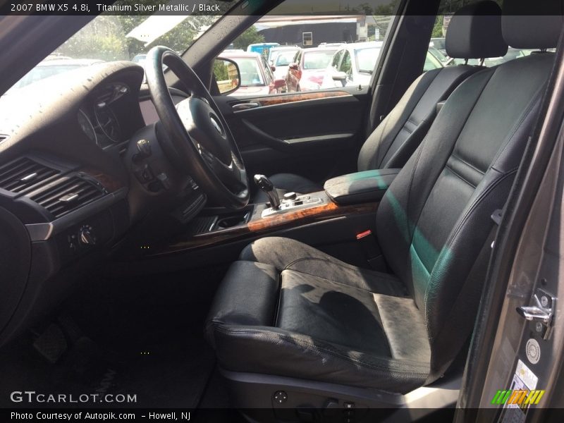 Titanium Silver Metallic / Black 2007 BMW X5 4.8i