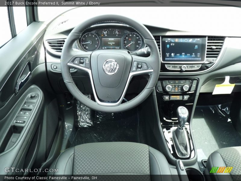 Summit White / Ebony 2017 Buick Encore Preferred II