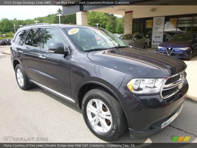 True Blue Pearl / Dark Graystone/Medium Graystone 2013 Dodge Durango Crew AWD