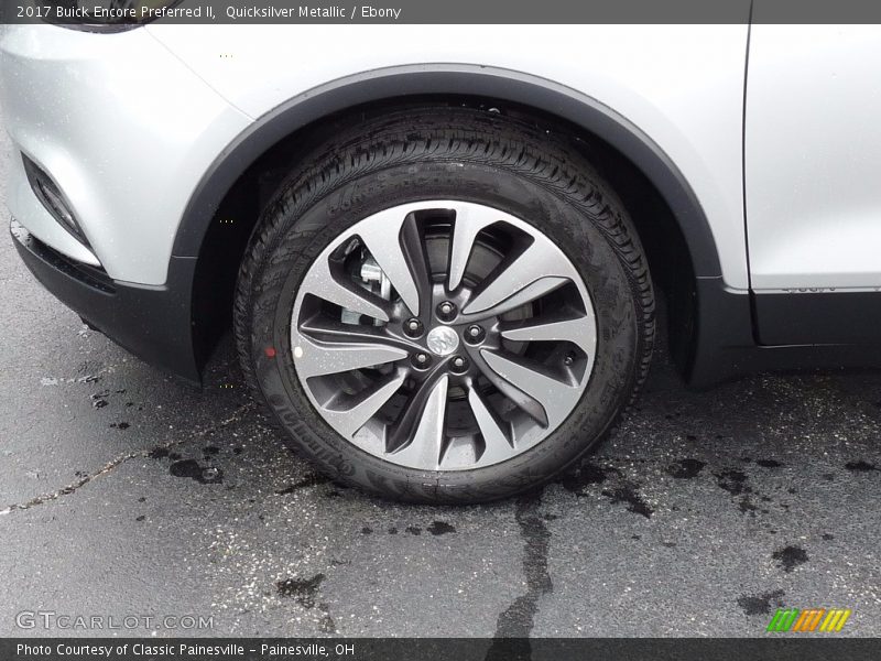 Quicksilver Metallic / Ebony 2017 Buick Encore Preferred II