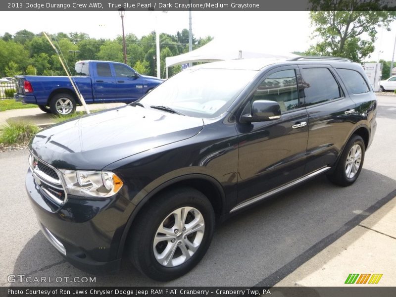 True Blue Pearl / Dark Graystone/Medium Graystone 2013 Dodge Durango Crew AWD