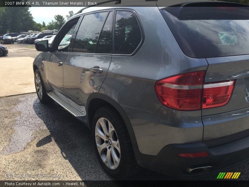 Titanium Silver Metallic / Black 2007 BMW X5 4.8i