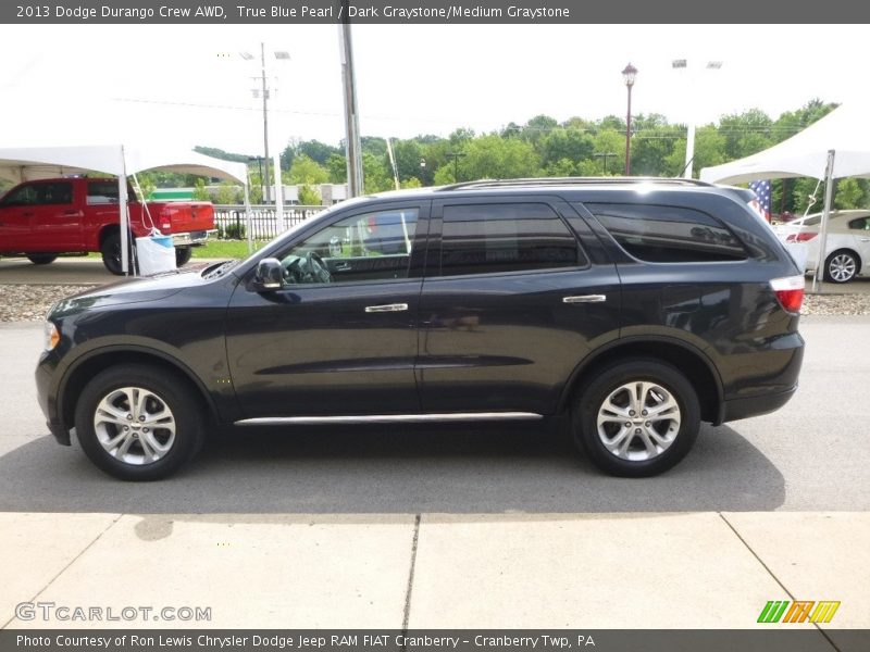 True Blue Pearl / Dark Graystone/Medium Graystone 2013 Dodge Durango Crew AWD