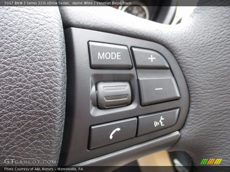 Alpine White / Venetian Beige/Black 2017 BMW 3 Series 320i xDrive Sedan