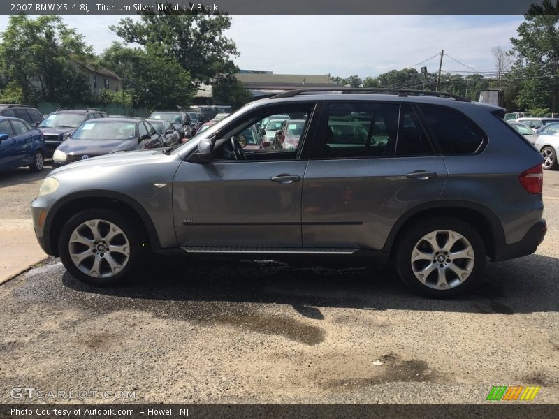 Titanium Silver Metallic / Black 2007 BMW X5 4.8i