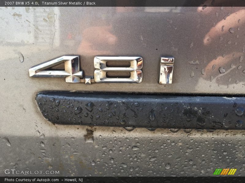 Titanium Silver Metallic / Black 2007 BMW X5 4.8i