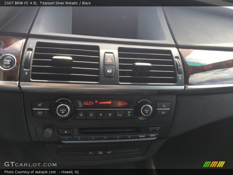 Titanium Silver Metallic / Black 2007 BMW X5 4.8i