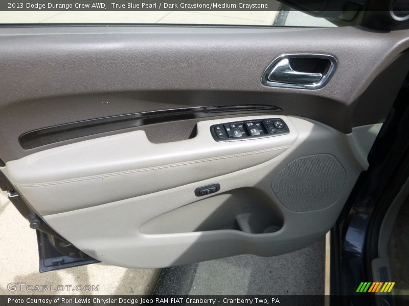 True Blue Pearl / Dark Graystone/Medium Graystone 2013 Dodge Durango Crew AWD
