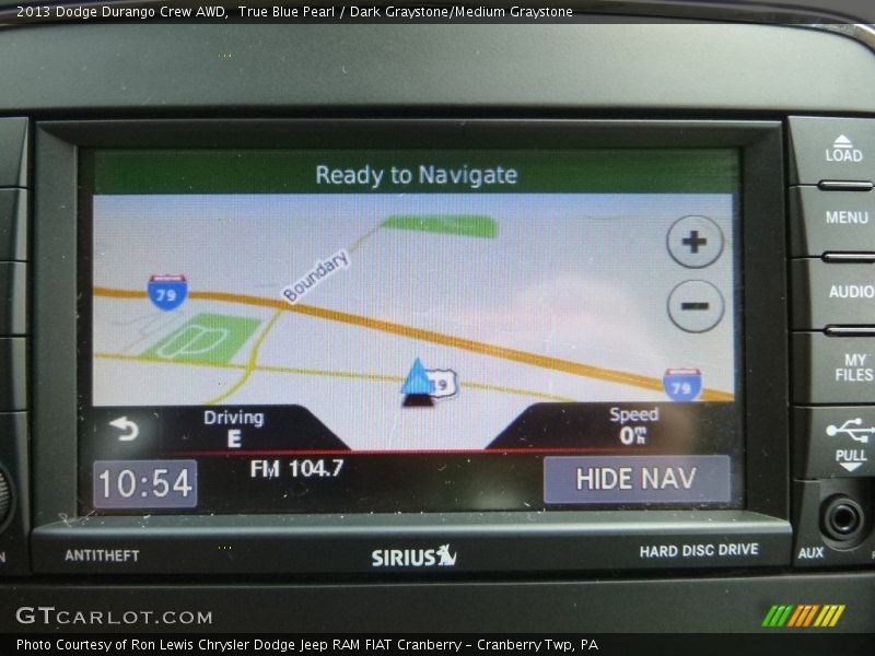 True Blue Pearl / Dark Graystone/Medium Graystone 2013 Dodge Durango Crew AWD