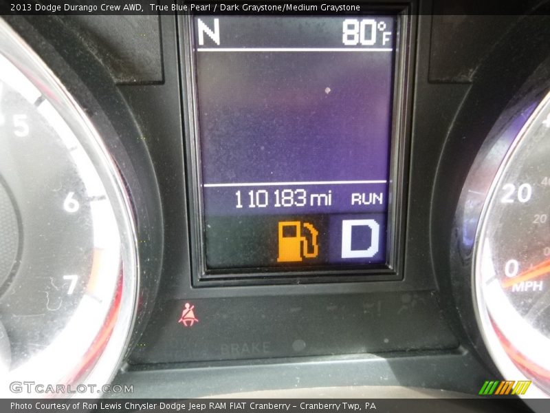 True Blue Pearl / Dark Graystone/Medium Graystone 2013 Dodge Durango Crew AWD