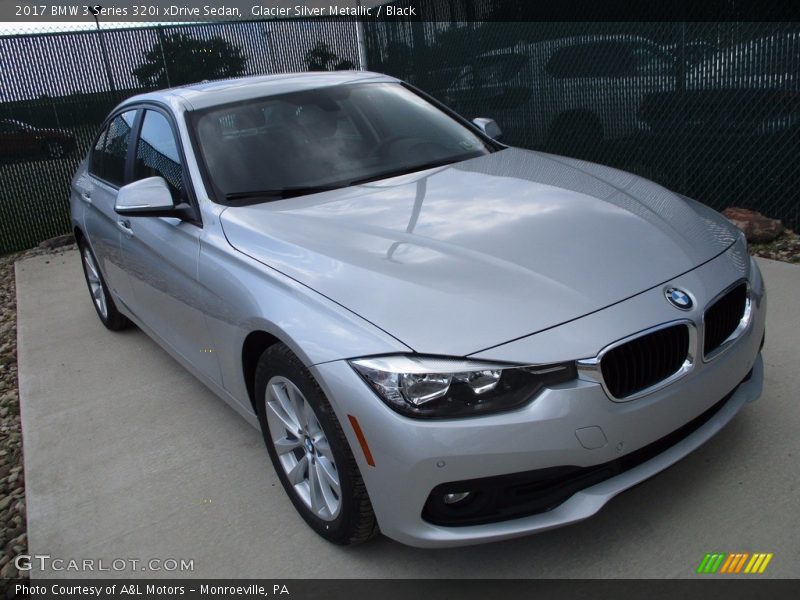 Glacier Silver Metallic / Black 2017 BMW 3 Series 320i xDrive Sedan