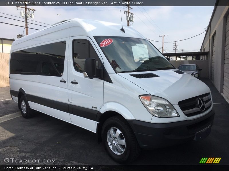 Arctic White / Black 2011 Mercedes-Benz Sprinter 2500 High Roof Passenger Van