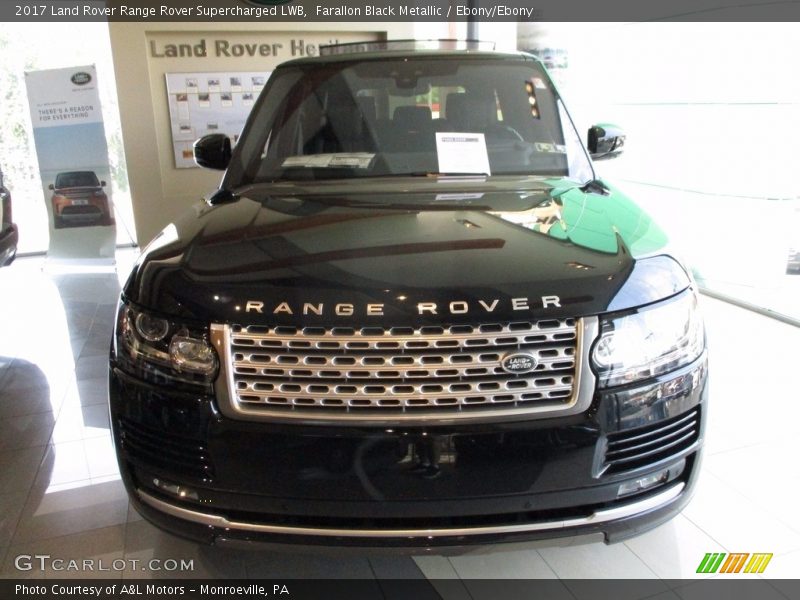 Farallon Black Metallic / Ebony/Ebony 2017 Land Rover Range Rover Supercharged LWB