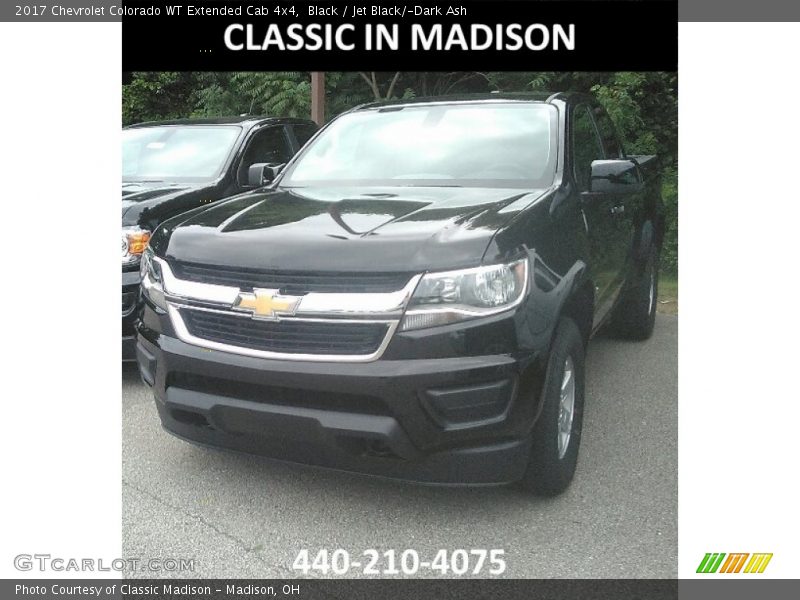 Black / Jet Black/­Dark Ash 2017 Chevrolet Colorado WT Extended Cab 4x4