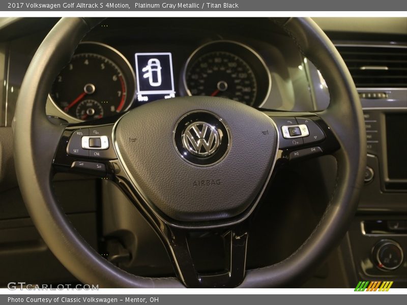 Platinum Gray Metallic / Titan Black 2017 Volkswagen Golf Alltrack S 4Motion