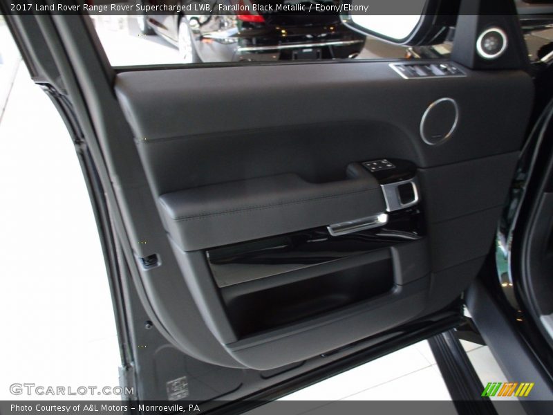 Farallon Black Metallic / Ebony/Ebony 2017 Land Rover Range Rover Supercharged LWB