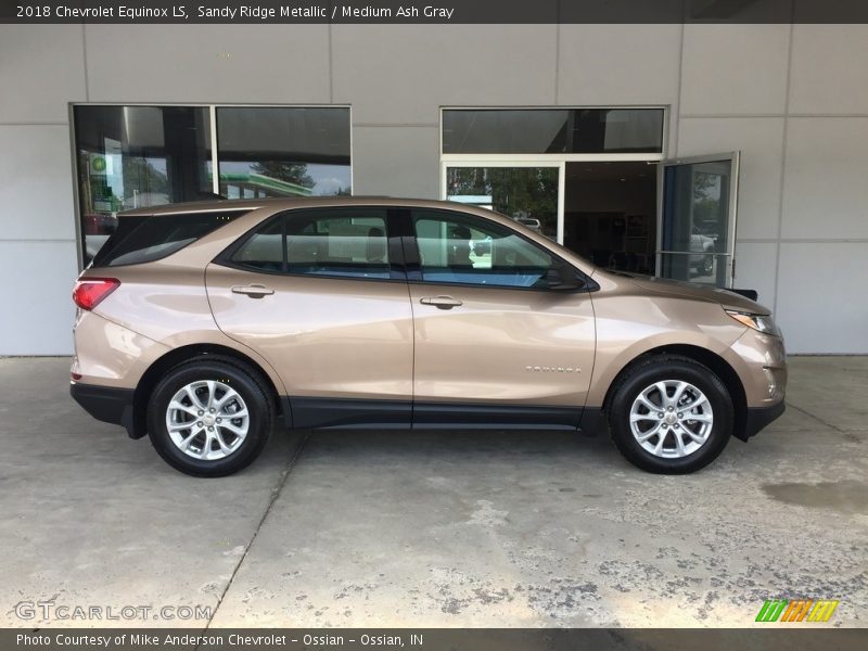 Sandy Ridge Metallic / Medium Ash Gray 2018 Chevrolet Equinox LS