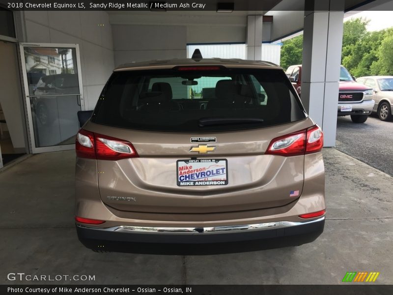 Sandy Ridge Metallic / Medium Ash Gray 2018 Chevrolet Equinox LS