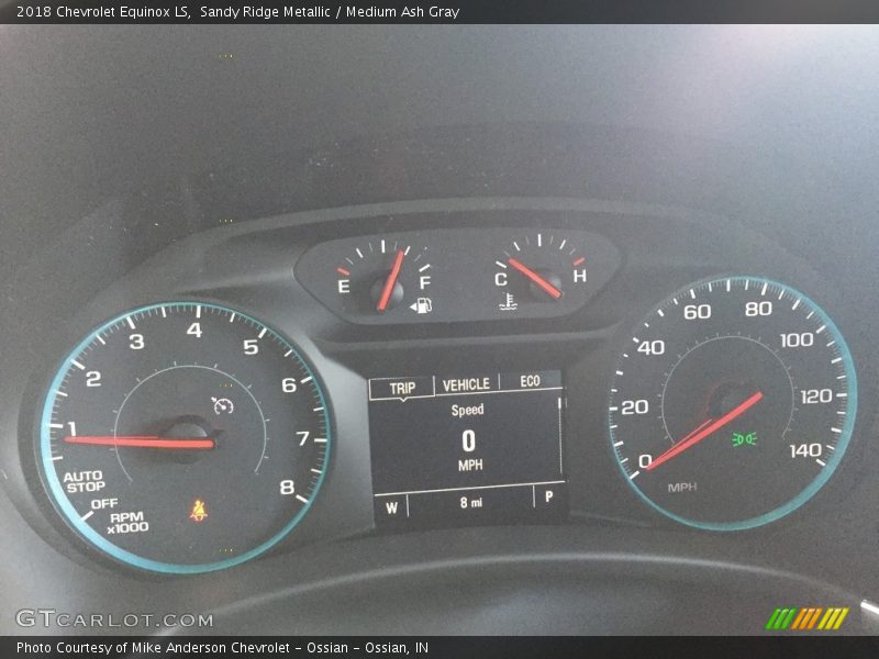 Sandy Ridge Metallic / Medium Ash Gray 2018 Chevrolet Equinox LS