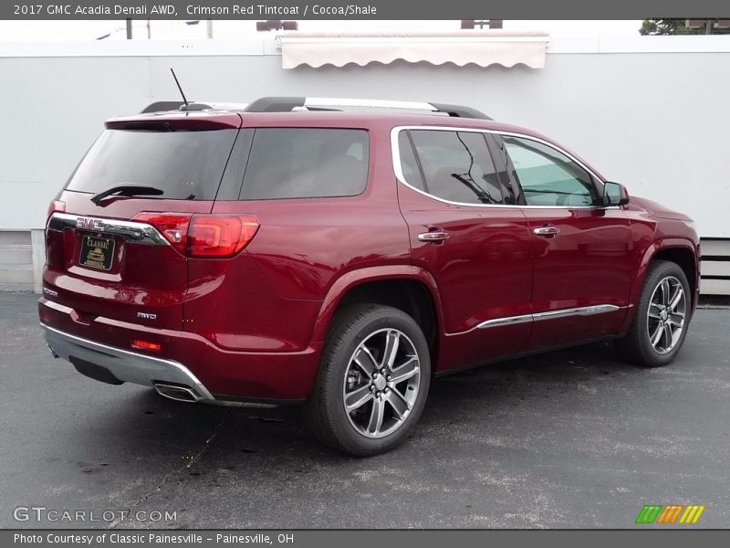 Crimson Red Tintcoat / Cocoa/Shale 2017 GMC Acadia Denali AWD