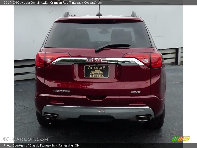 Crimson Red Tintcoat / Cocoa/Shale 2017 GMC Acadia Denali AWD